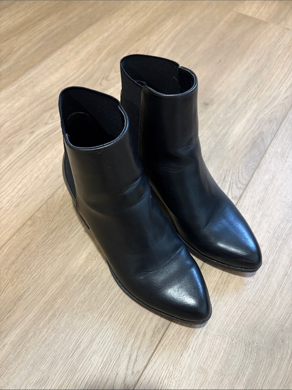 Call It Spring Black Pointed Toe Ankle Boots